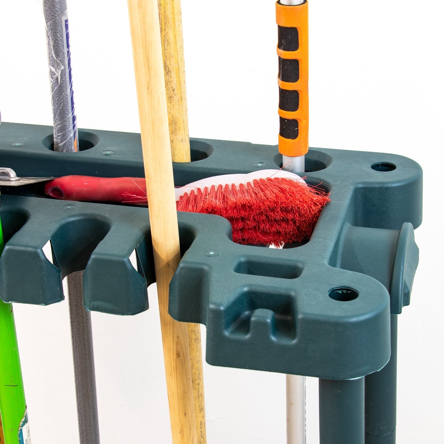 CMGardens Garden Tool Holder Storage Rack Trolley with Wheels for Sheds/Garages